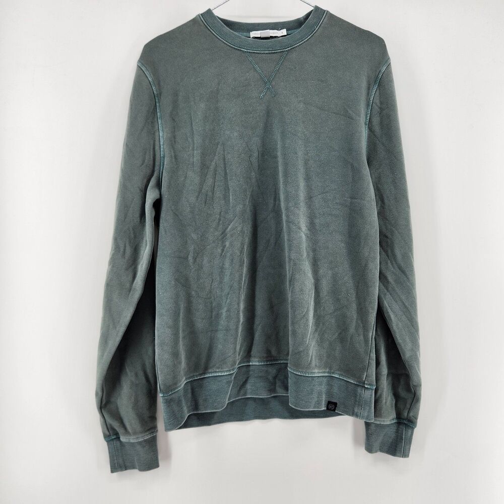 Threads 4 Thought Men's Green Small Long Sleeve‎ Crewneck Sweater